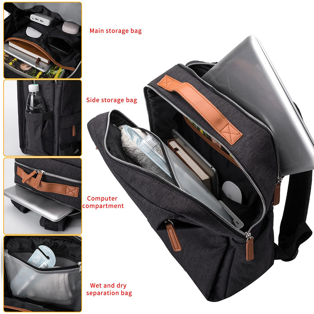 Dollcini Multifunkciós Laptophátizsák – Vízálló, Ergonomikus, 15,6” Laptophoz,Több színben