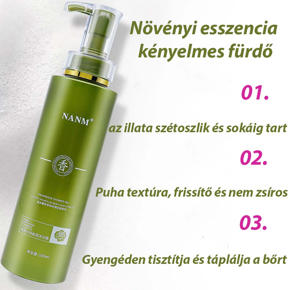 Dollcini Otthon, Ginzeng Tusfürdő – Természetes Növényi Bőrápolás 500ml | Hidratálás & Frissesség