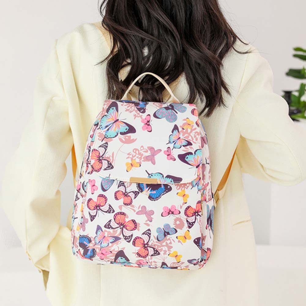 butterfly-patterned bag