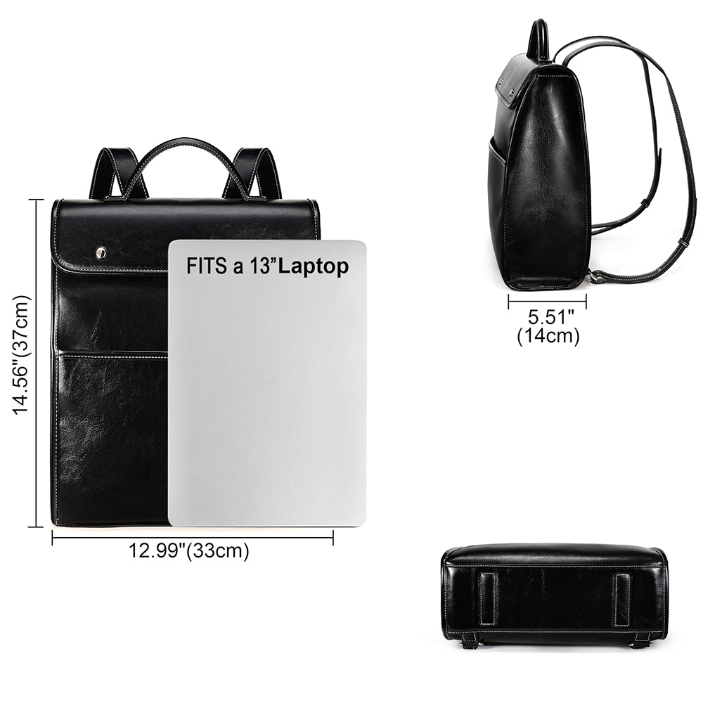 Dollcini valódi bőr női hátizsák – elegáns retro stílus, laptop rekesszel, üzleti és mindennapi használatra,Több színben
