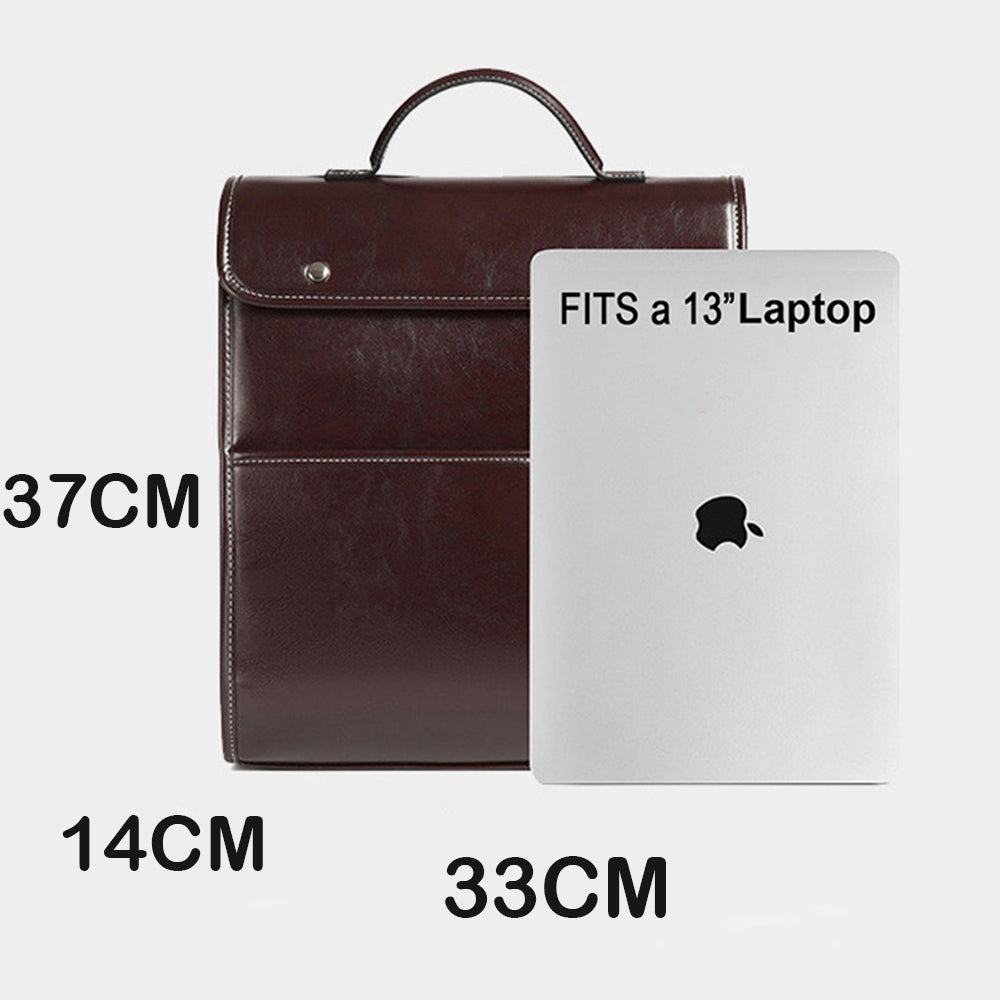 Dollcini valódi bőr női hátizsák – elegáns retro stílus, laptop rekesszel, üzleti és mindennapi használatra,Több színben