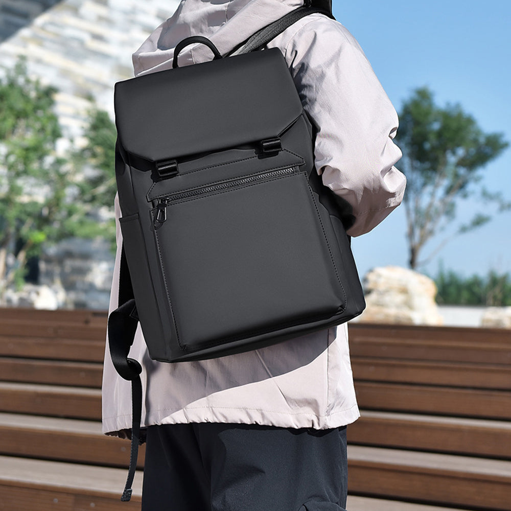 Dollcini Minimalista Vízálló Laptop Hátizsák – Uniszex Elegáns Városi Táska Iskolába, Munkába és Utazáshoz,fekete