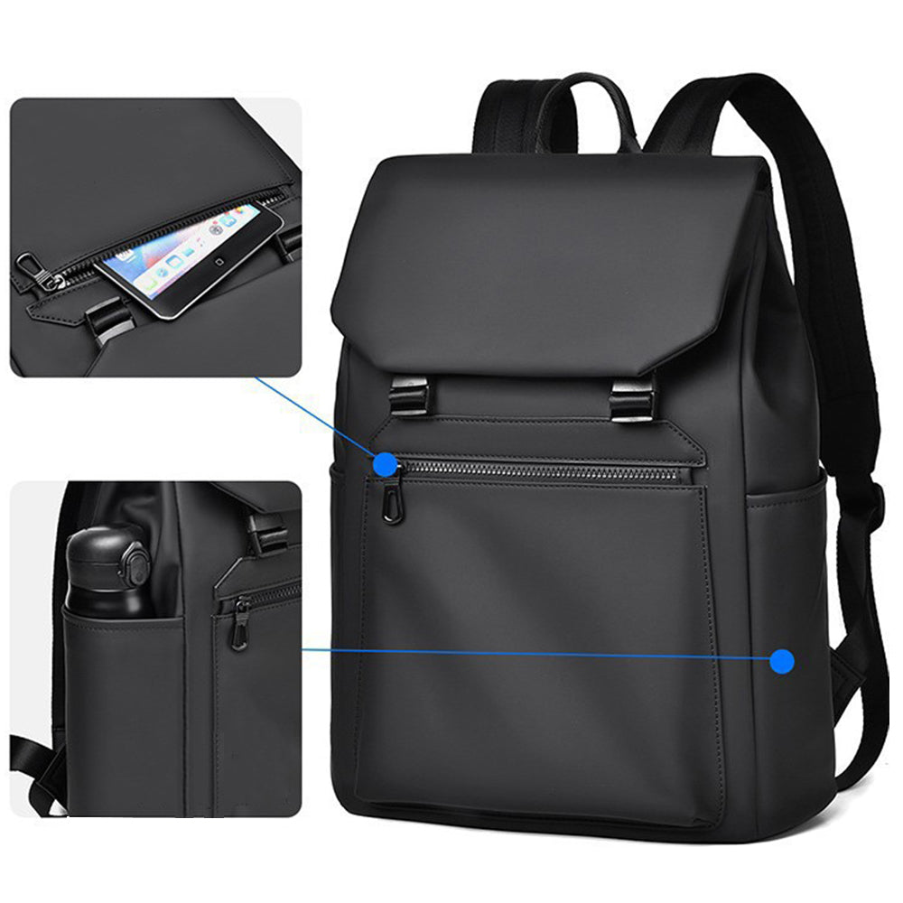 Dollcini Minimalista Vízálló Laptop Hátizsák – Uniszex Elegáns Városi Táska Iskolába, Munkába és Utazáshoz,fekete