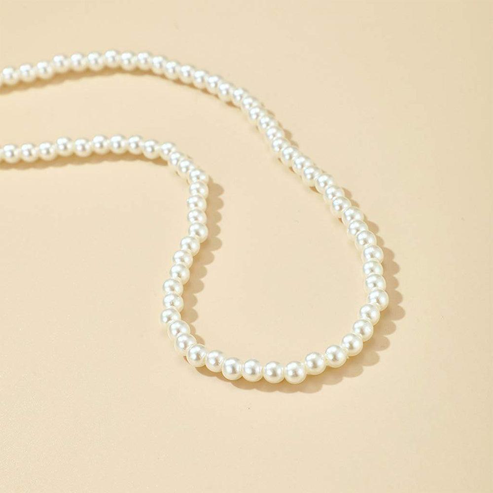 Dollcini Pearl ékszerkészlet 4/8/10 mm - Rózsa/tulipán medál nyaklánc és gyöngy fülbevaló