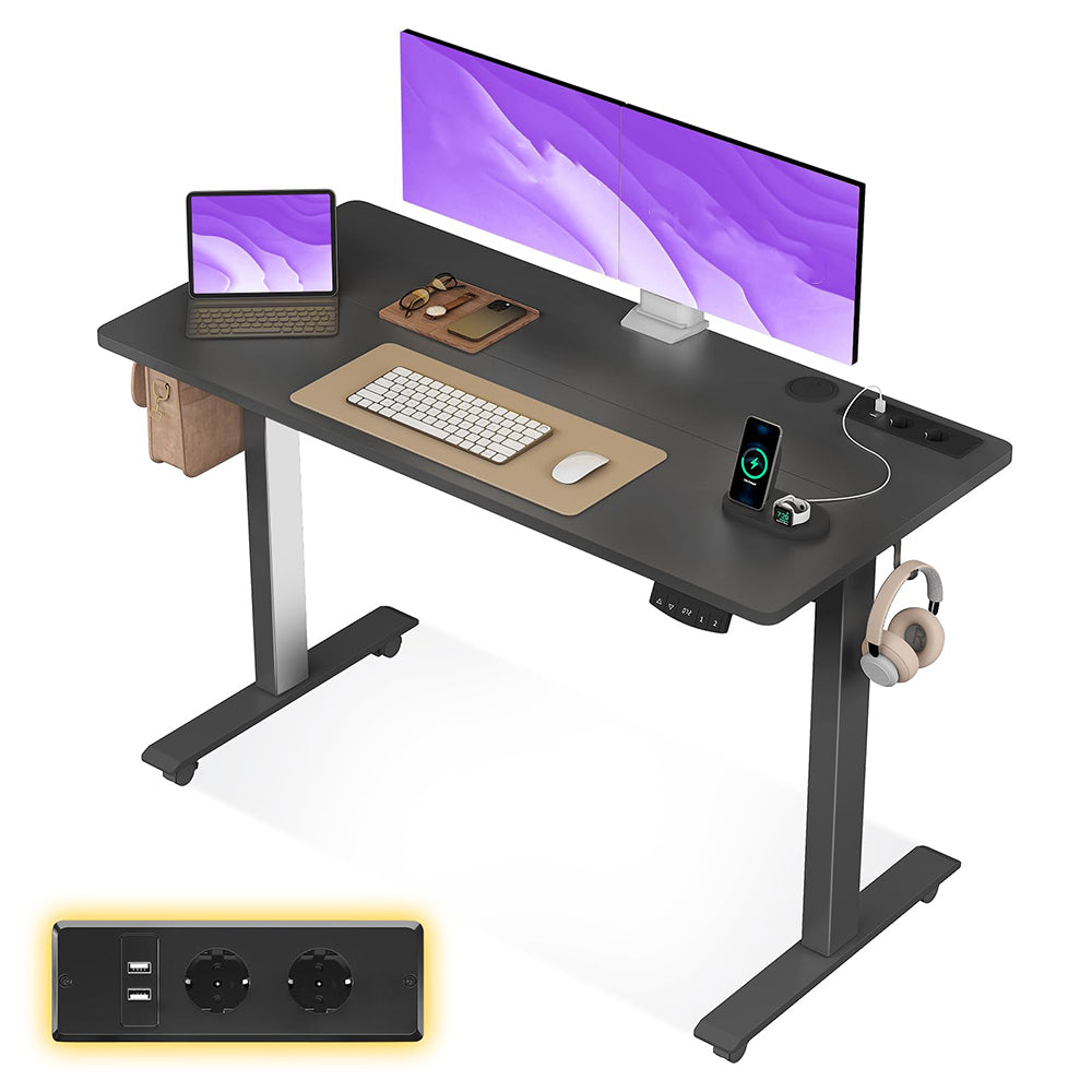 Dollcini Otthon, elektromosan állítható íróasztal – USB portokkal és ergonomikus kialakítással