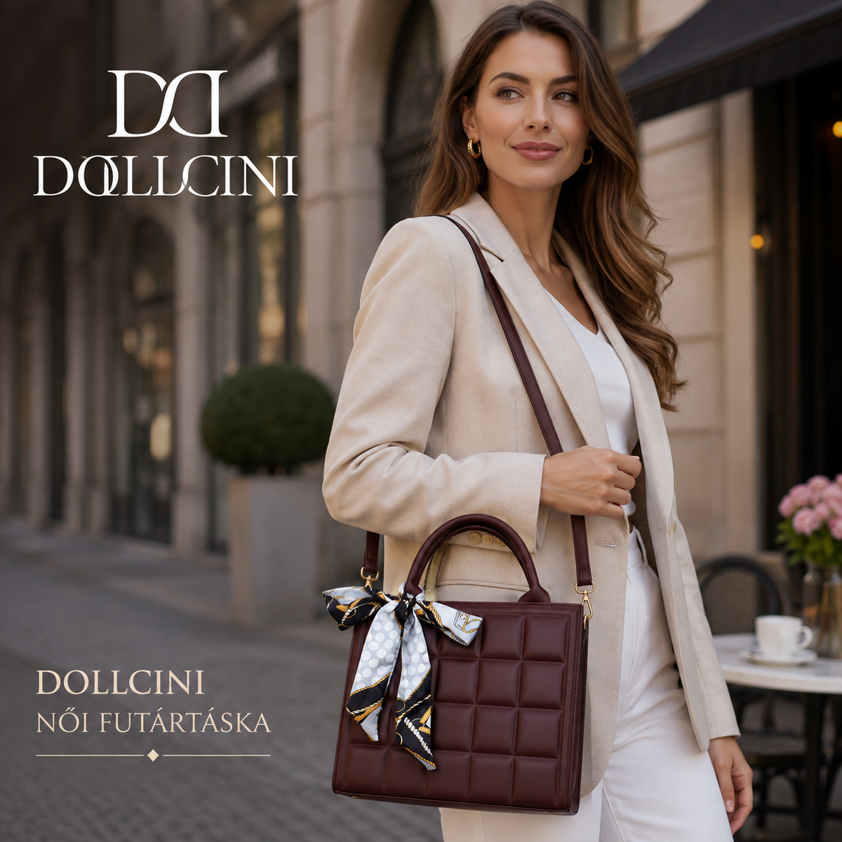 Dollcini Women's Faux Leather Handbag – Messenger Bag, Multiple Colors