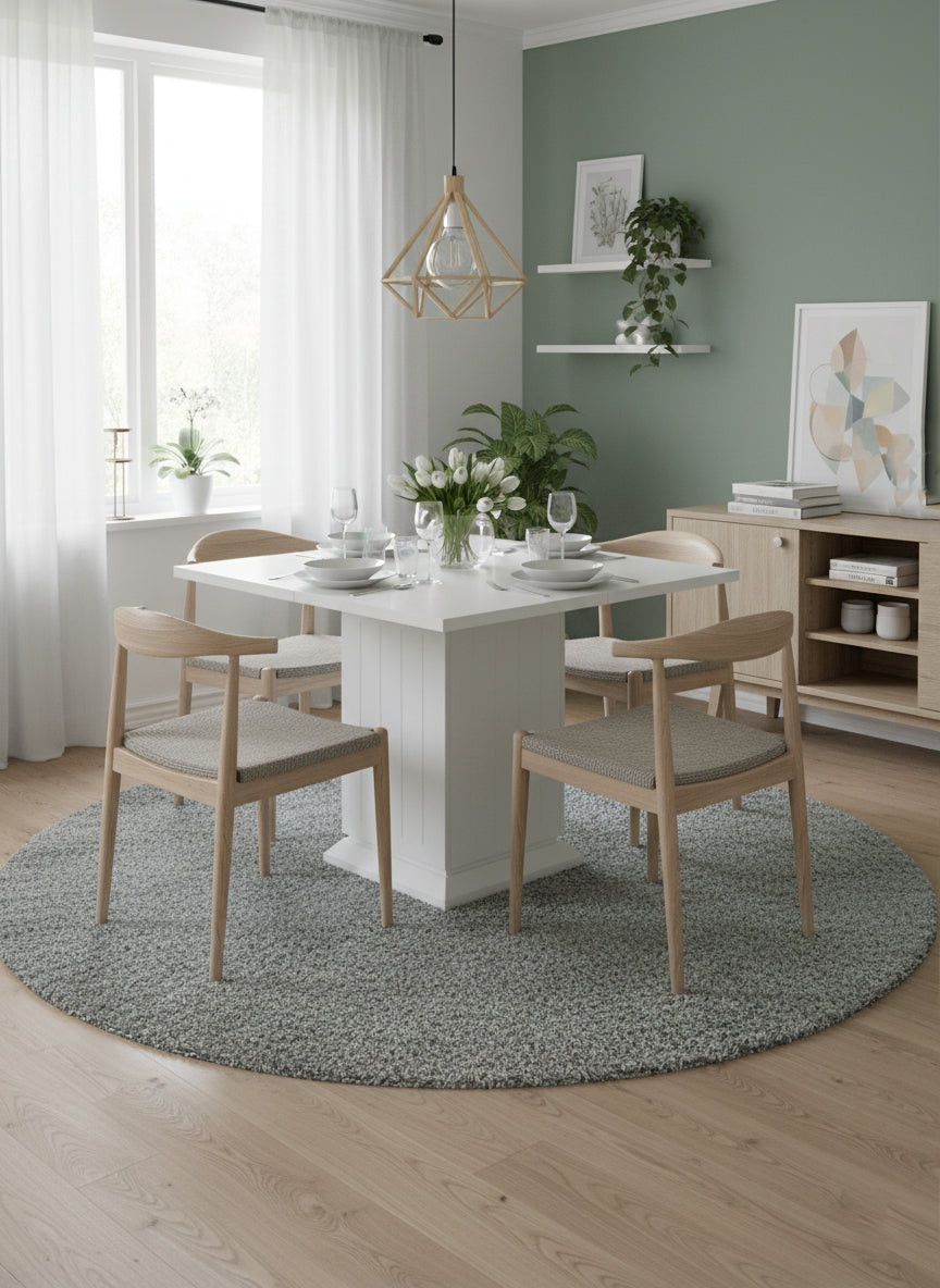 Dollcini Otthon Modern Étkezőasztal, 90x90 cm, Több színben