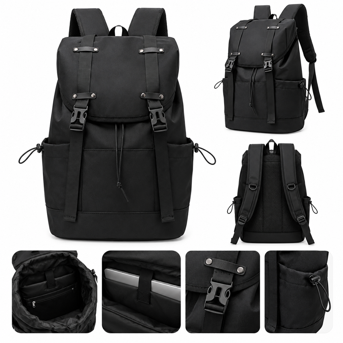 Dollcini Men's Stylish Backpack – Water and Scratch Resistant Travel Backpack