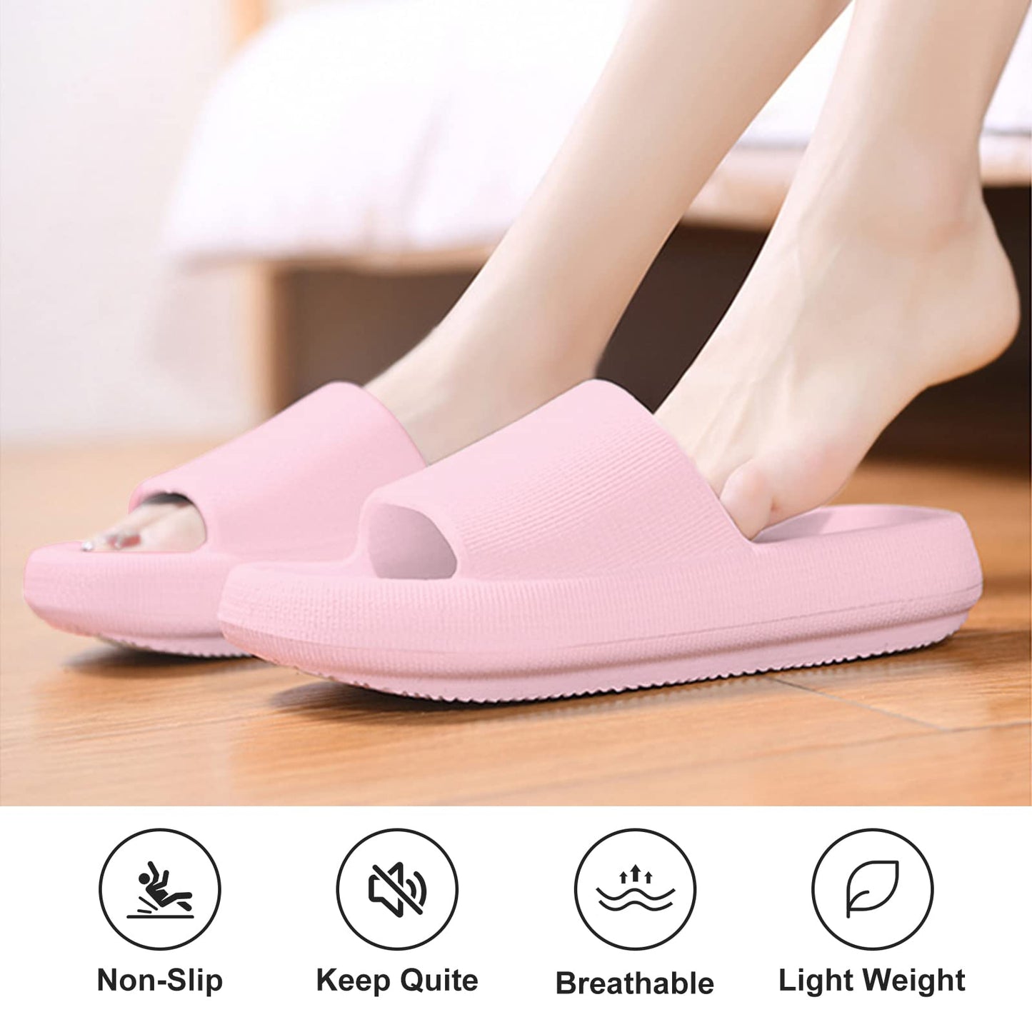 Dollcini Otthon, puha masszázspapucsok, unisex papucs, vastag talpú EVA papucsok, több színben, méretben és stílusban, tökéletesek otthonra és fürdőszobáb