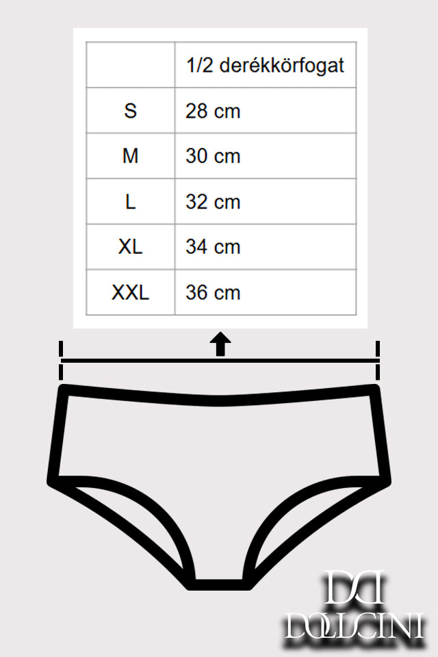 Dollcini,Tanga női bugyi,95% Pamut + Spandex-Többszínű, 6 db-os Csomag,34072