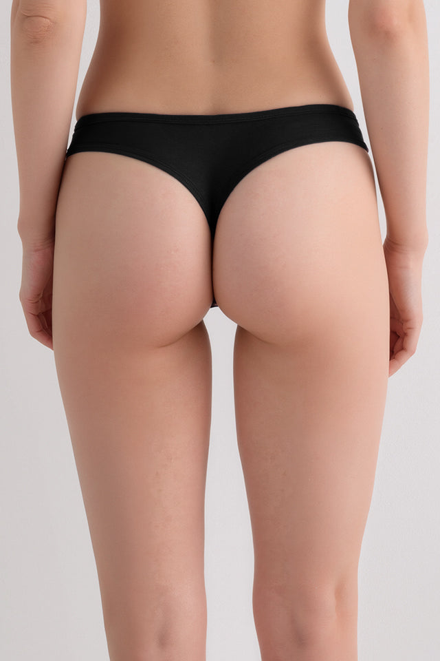Dollcini,Tanga női bugyi,95% Pamut + Spandex-Többszínű, 6 db-os Csomag,3682