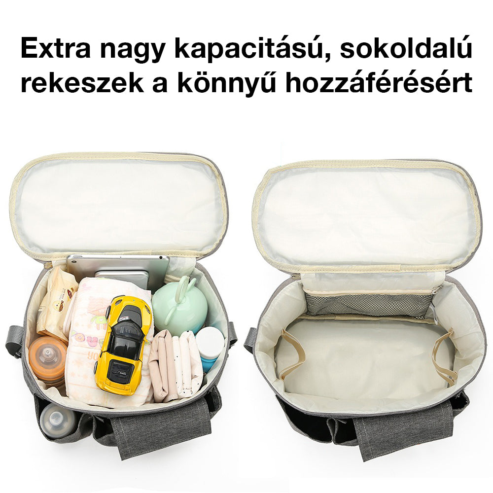 Dollcini Univerzális Babakocsi Táska – Többzsebes Pelenkatároló és Babakocsi Rendszerező