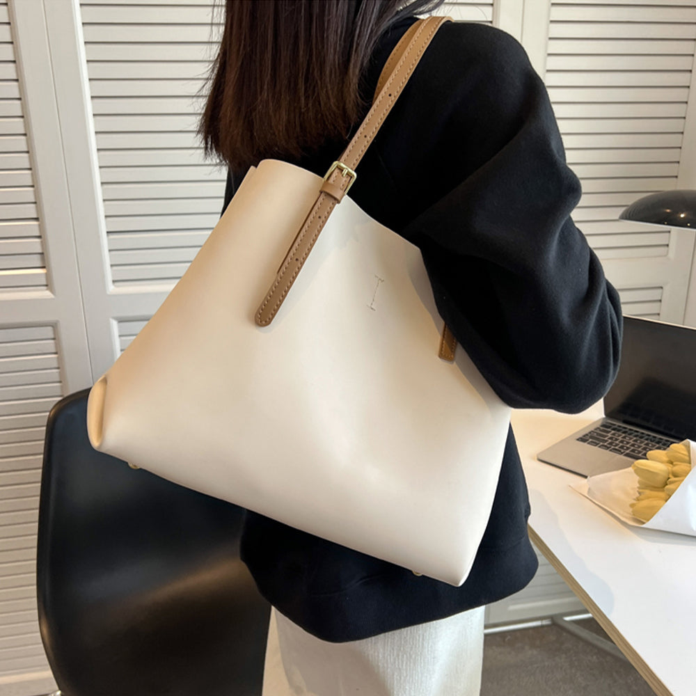 Dollcini Large Women's Shoulder Bag – Premium Faux Leather Bag