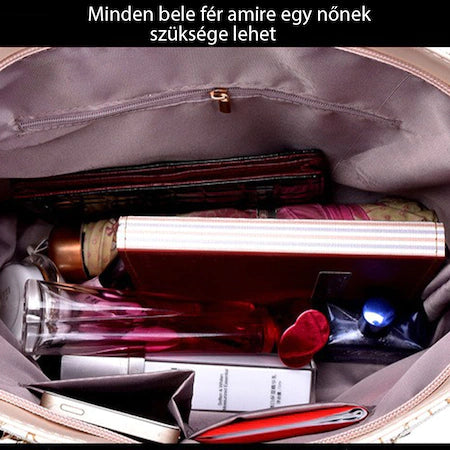 Dollcini Női Kézitáska Szett – Elegáns PU Bőr Kézitáska, Válltáska, Pénztárca és Kártyatartó, 6 db