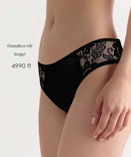 Dollcini, Klasszikus női bugyi, Virágmintás Csipkés Női Bugyi,95% Pamut + Spandex-Többszínű, 6 db-os Csomag