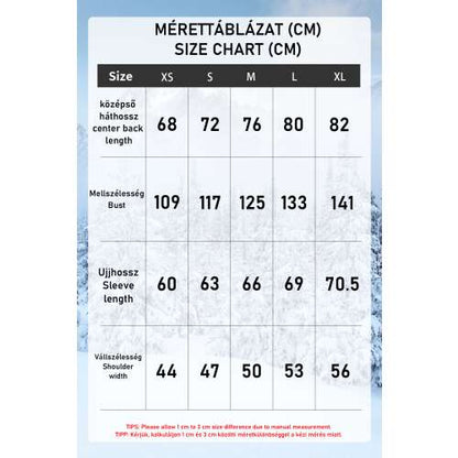 Dollcini Férfi Fűthető Dzseki – USB-s, Szélálló Téli Kabát [A powerbankot külön kell megvásárolni]