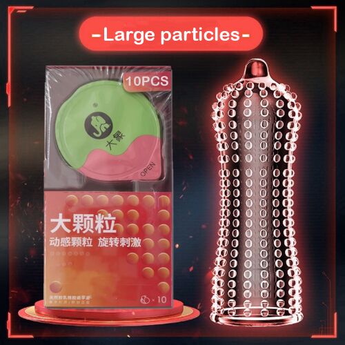 Dollcini Nagyszemcsés Óvszer – Fokozott Élvezet, Latex, 10 db