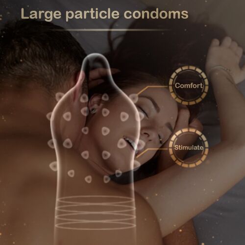 Dollcini Nagyszemcsés Óvszer – Fokozott Élvezet, Latex, 10 db