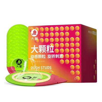 Dollcini Nagyszemcsés Óvszer – Fokozott Élvezet, Latex, 10 db