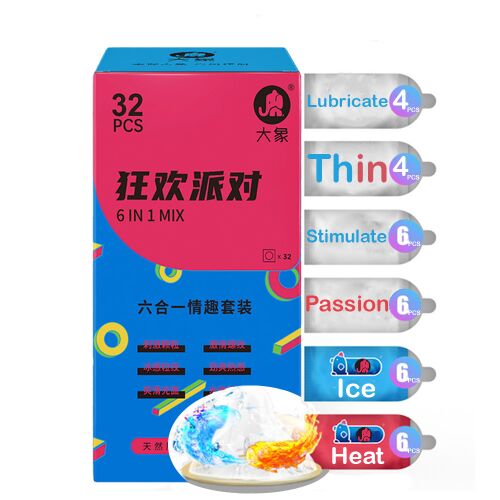 Dollcini 6 az 1-ben Óvszerkészlet – Változatos Élmények, 32 db