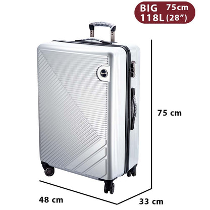 Dollcini, World Travel Suitcase 28"24"20" material ABS