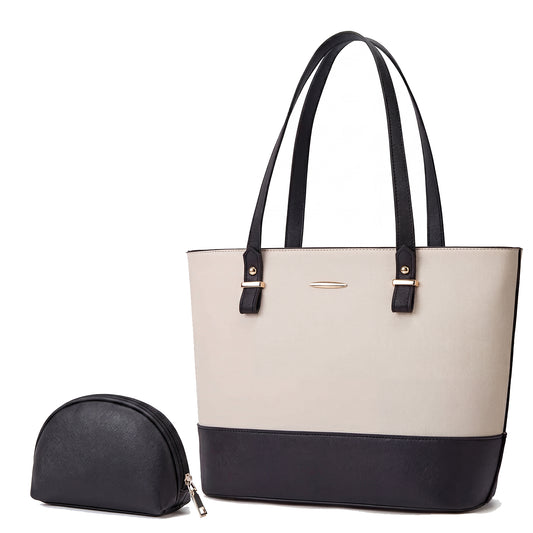 Dollcini, Női elegáns kézitáska, Tote Bag, luxus, 424401, Fekete/Fehér