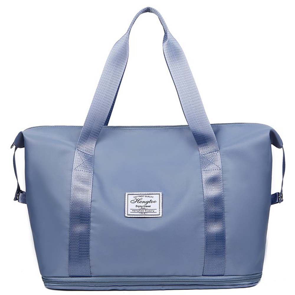 travel bag, blue, compact, made of polyester, as a variant