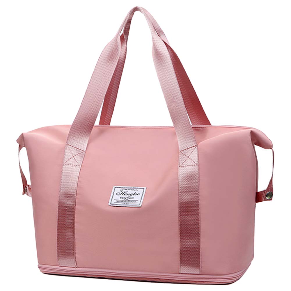 travel bag, pink, compact, made of polyester, variant