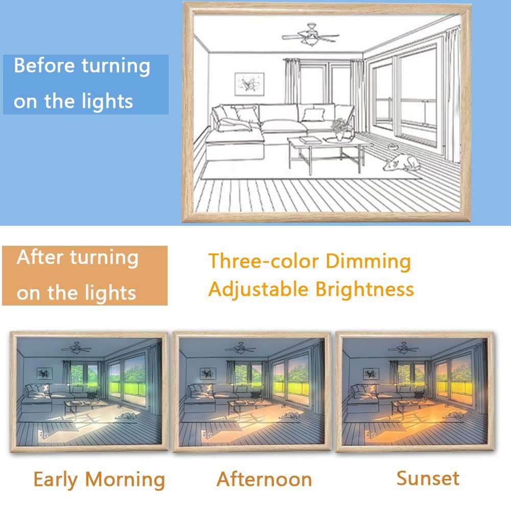 Three Color Dimming Adjustable Brightness