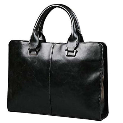 Dollcini, Men's Business Laptop Bag, Crossbody Bag, Waterproof, Black