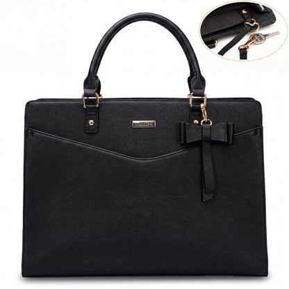 Dollcini Women's Laptop Bag – Stylish, Waterproof Faux Leather Shoulder Bag for Work