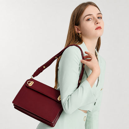 Dollcini Elegant Women's Shoulder Bag – Compact, Faux Leather Bag