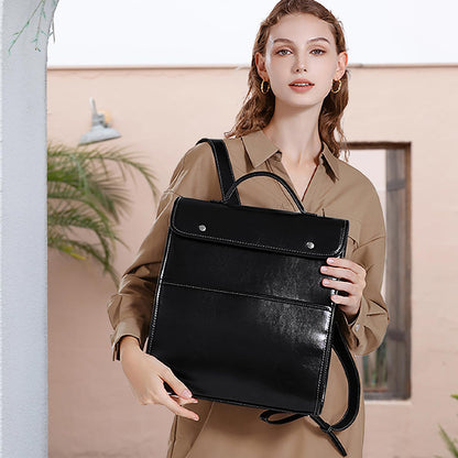 Dollcini valódi bőr női hátizsák – elegáns retro stílus, laptop rekesszel, üzleti és mindennapi használatra,Több színben