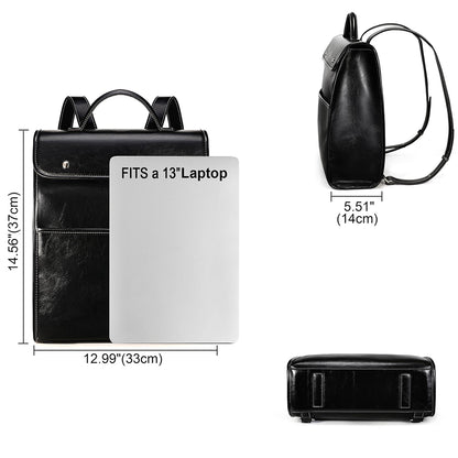 Dollcini valódi bőr női hátizsák – elegáns retro stílus, laptop rekesszel, üzleti és mindennapi használatra,Több színben