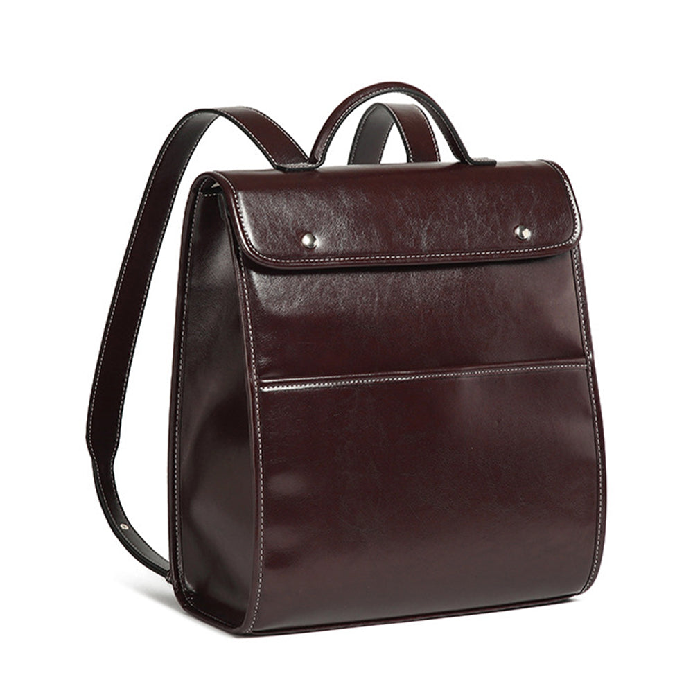 Dollcini valódi bőr női hátizsák – elegáns retro stílus, laptop rekesszel, üzleti és mindennapi használatra,Több színben