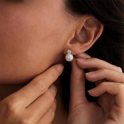 Dollcini Pearl ékszerkészlet 4/8/10 mm - Rózsa/tulipán medál nyaklánc és gyöngy fülbevaló