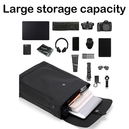 Dollcini Minimalista Vízálló Laptop Hátizsák – Uniszex Elegáns Városi Táska Iskolába, Munkába és Utazáshoz,fekete