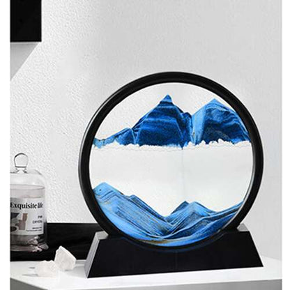 Dollcini Otthon 3D Dinamikus Homokfestmény – Közepes Üvegkeret Dekoráció