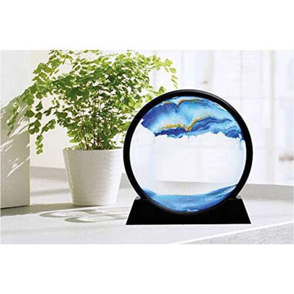 Dollcini Otthon 3D Dinamikus Homokfestmény – Közepes Üvegkeret Dekoráció