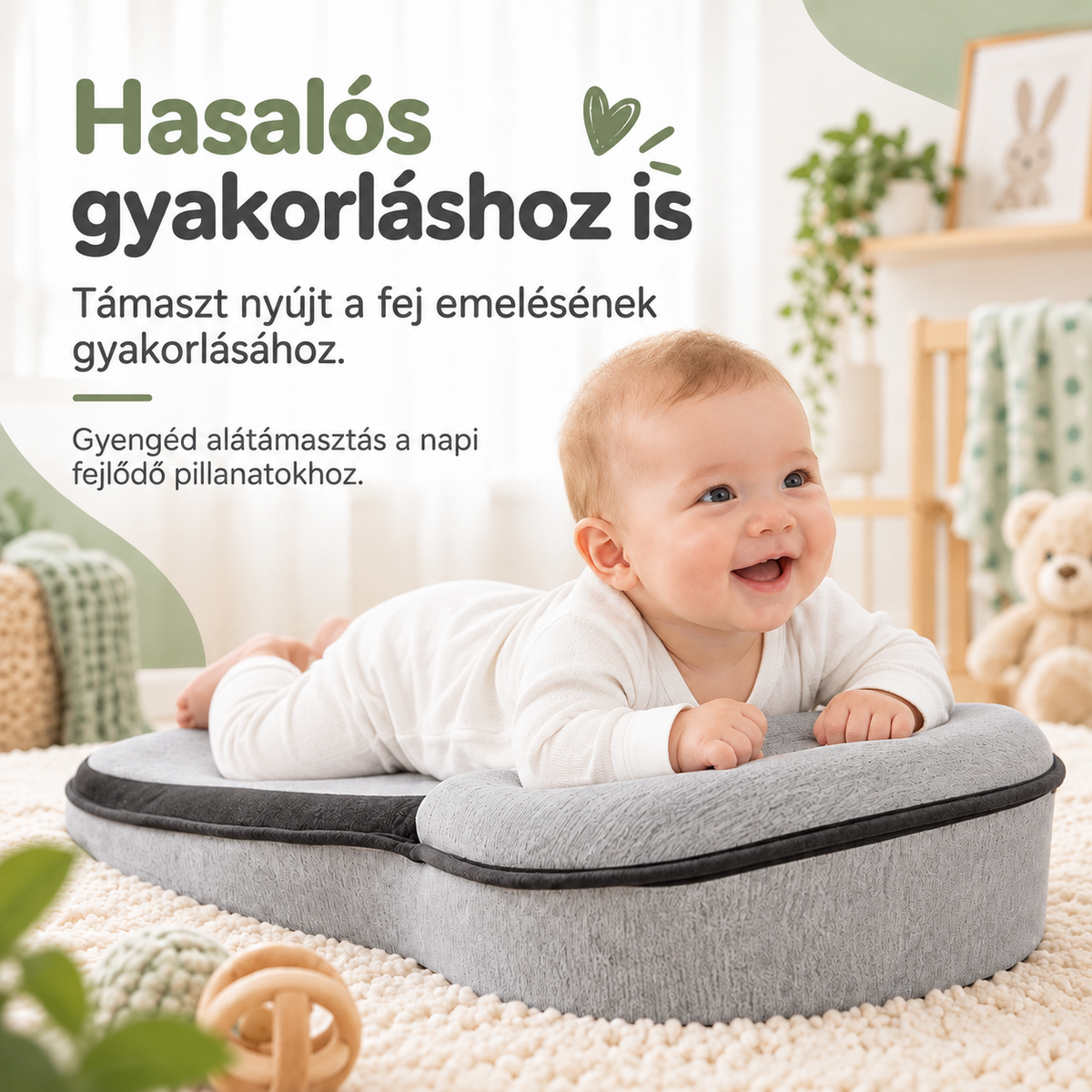 Dollcini babapárna – hasaló helyzetet bemutató kép