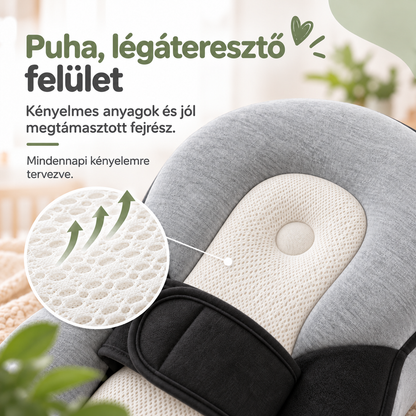 Dollcini babapárna puha külső textillel és hálós középső felülettel