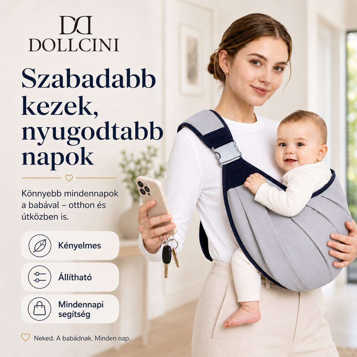 Dollcini Home Foldable Crib Baby Bassinet with Mattress and Storage Basket, Adjustable Height, Gray