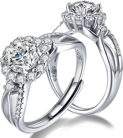Dollcini 1-Carat Moissanite Ring - 925 Silver, With GRA Certificate