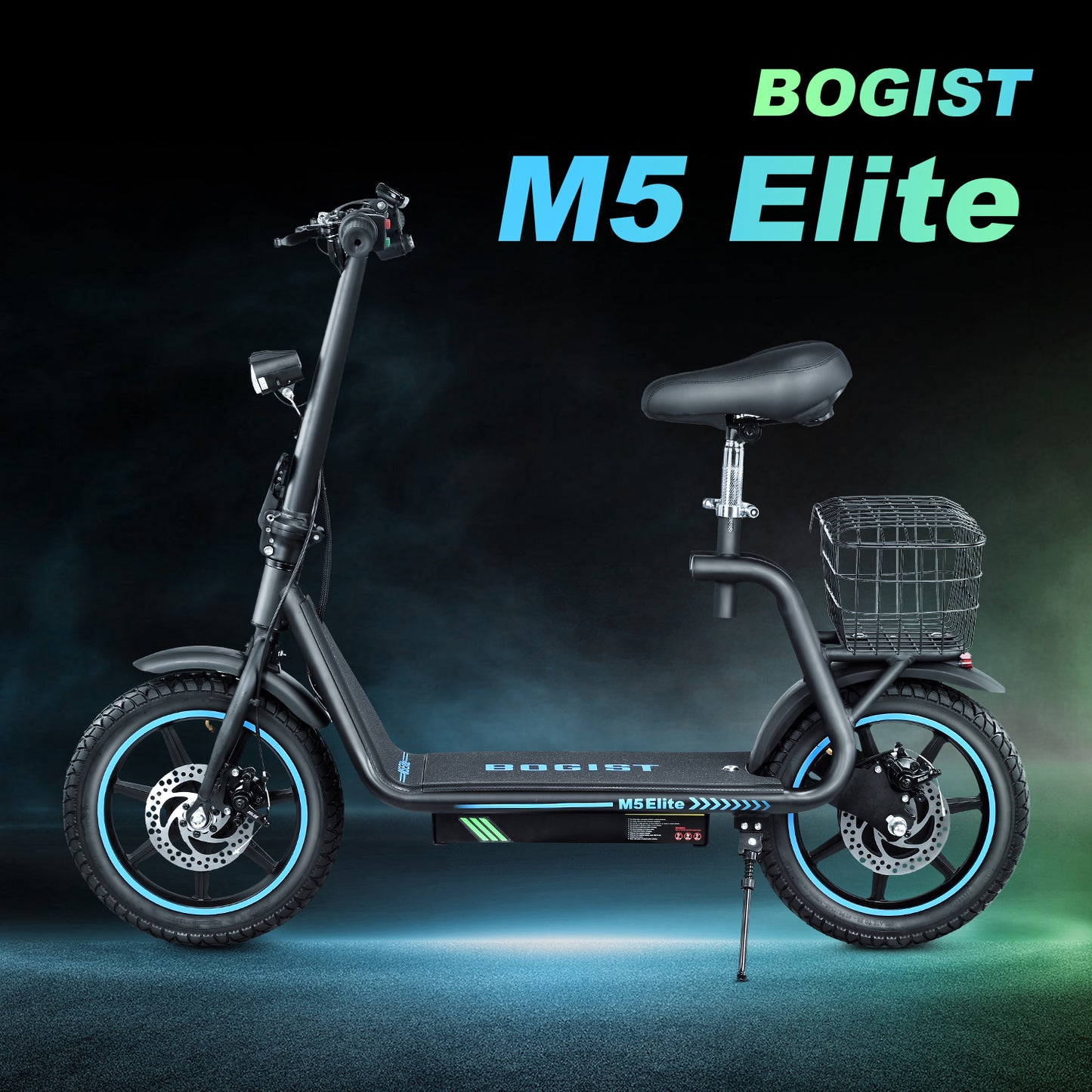 Bogist M5 Elite Electric Scooter 500W – 40 km/h, 45 km Range, 14″ Wheels