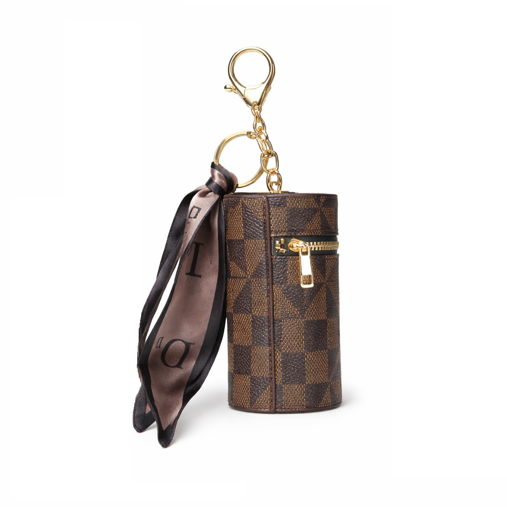 Dollcini, Checkered Bag Charm – Retro-Style PVC Accessory