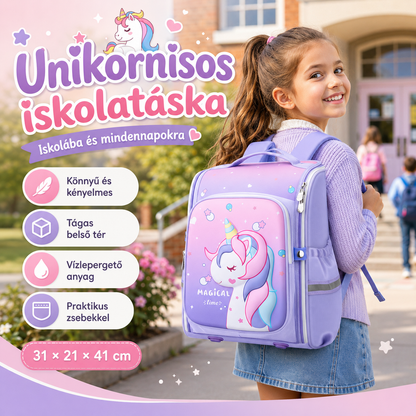 Dollcini Gyermek Iskolatáska – Vízálló és Kopásálló