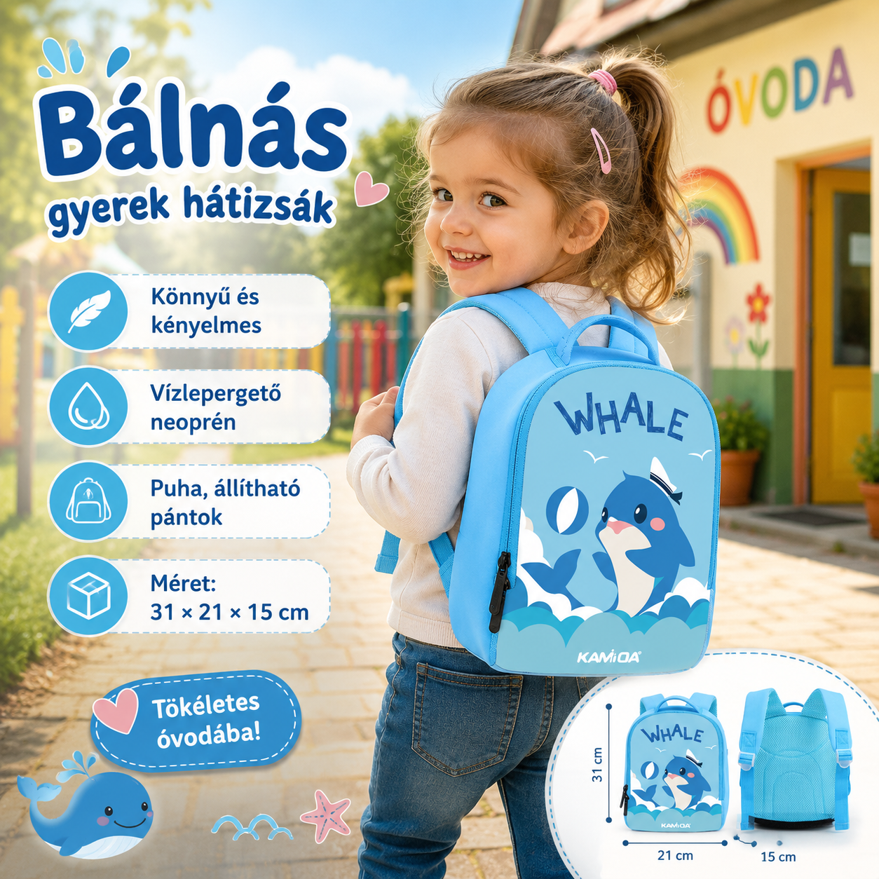 Vízálló Iskolatáska Gyerekeknek – Több Színben