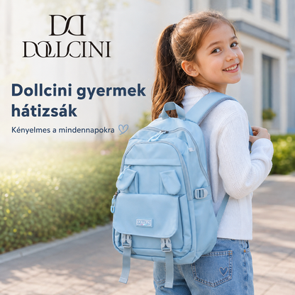 Dollcini Nyuszifüles Lányka Hátizsák – Aranyos, Vízálló Iskolatáska