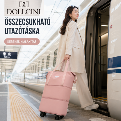 Dollcini Foldable Women's Travel Bag – Waterproof, Large Capacity