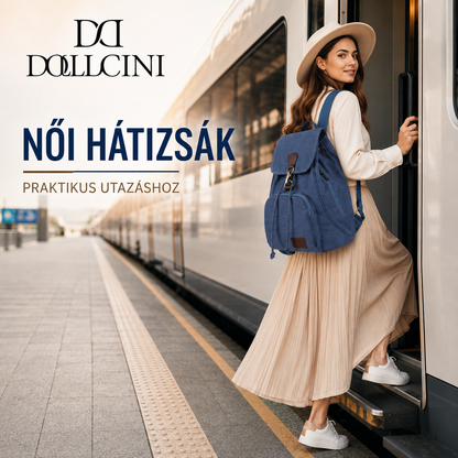 Dollcini Stílusos Női Hátizsák – Elegáns és Vízálló, Nagy Kapacitású